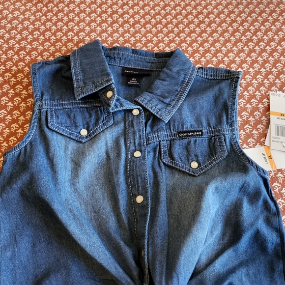 Nwt Calvin Klein Jean's dress - Picture 2 of 6